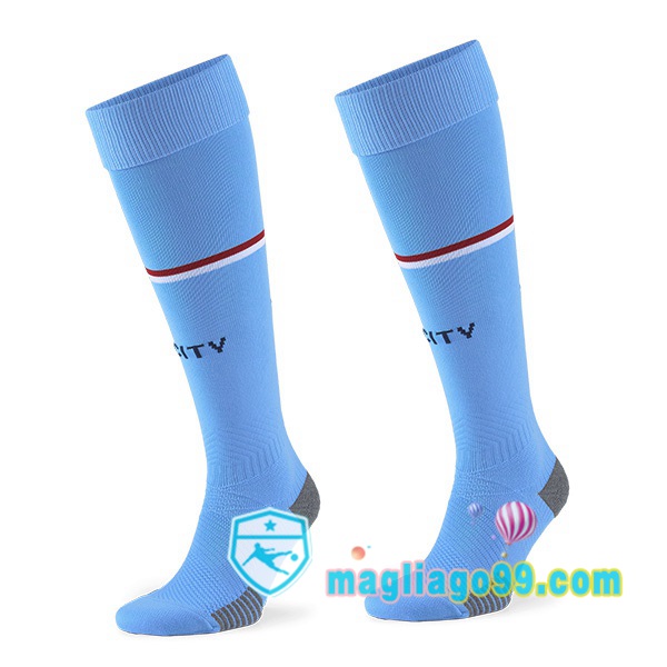 Magliago - Passione Maglie Thai Affidabili Basso Costo Online Shop | Calzettoni Da Calcio Manchester City Prima Blu 2022/2023