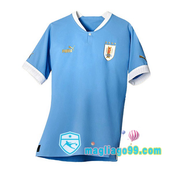 Magliago - Passione Maglie Thai Affidabili Basso Costo Online Shop | Nazionale Maglia Calcio Uruguay Prima Blu Coppa del Mondo 2022