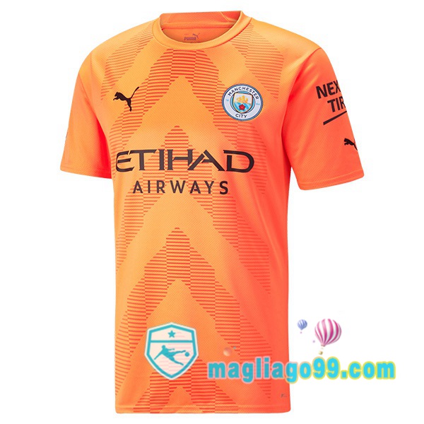 Magliago - Passione Maglie Thai Affidabili Basso Costo Online Shop | Maglia Calcio Manchester City Portiere Arancione 2022/2023