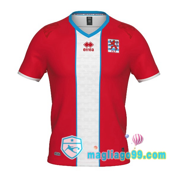 Magliago - Passione Maglie Thai Affidabili Basso Costo Online Shop | Nazionale Maglia Calcio Lussemburgo Prima Rosso Bianco 2022/2023