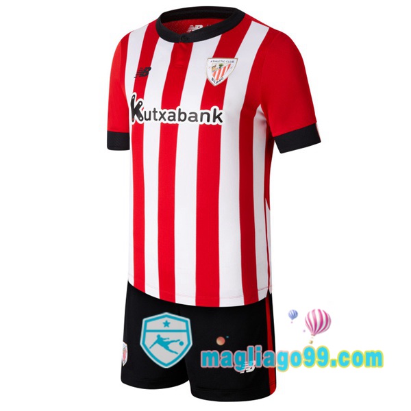Magliago - Passione Maglie Thai Affidabili Basso Costo Online Shop | Maglia Calcio Athletic Bilbao Bambino Prima Rosso 2022/2023