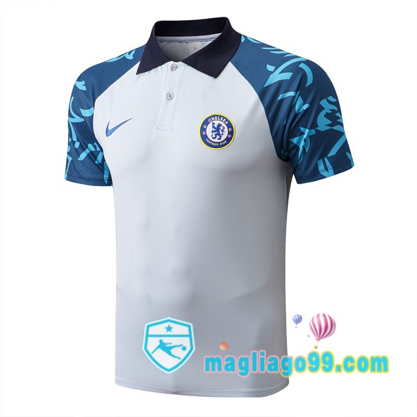 Magliago - Passione Maglie Thai Affidabili Basso Costo Online Shop | FC Chelsea Polo Maglia Uomo Grigio 2022/2023