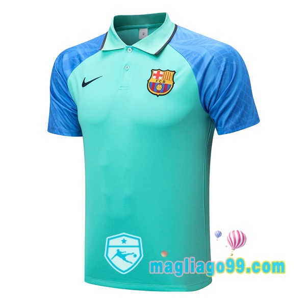 Magliago - Passione Maglie Thai Affidabili Basso Costo Online Shop | FC Barcellona Polo Maglia Uomo Verde Blu 2022/2023