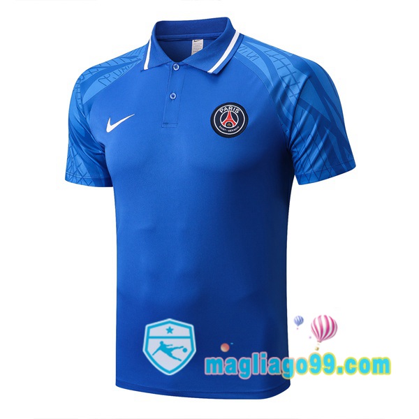 Magliago - Passione Maglie Thai Affidabili Basso Costo Online Shop | Paris PSG Polo Maglia Uomo Blu 2022/2023
