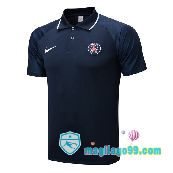 Magliago - Passione Maglie Thai Affidabili Basso Costo Online Shop | Paris PSG Polo Maglia Uomo Blu Royal 2022/2023