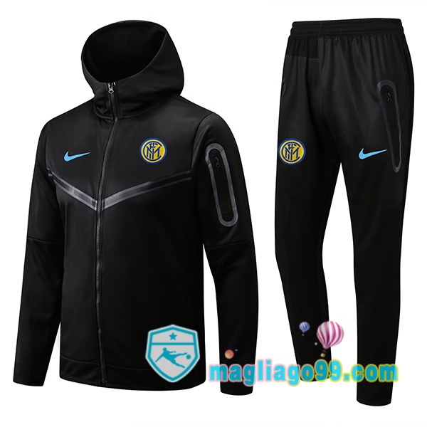 Magliago - Passione Maglie Thai Affidabili Basso Costo Online Shop | Giacca Con Cappuccio Inter Milan Nero 2022/2023