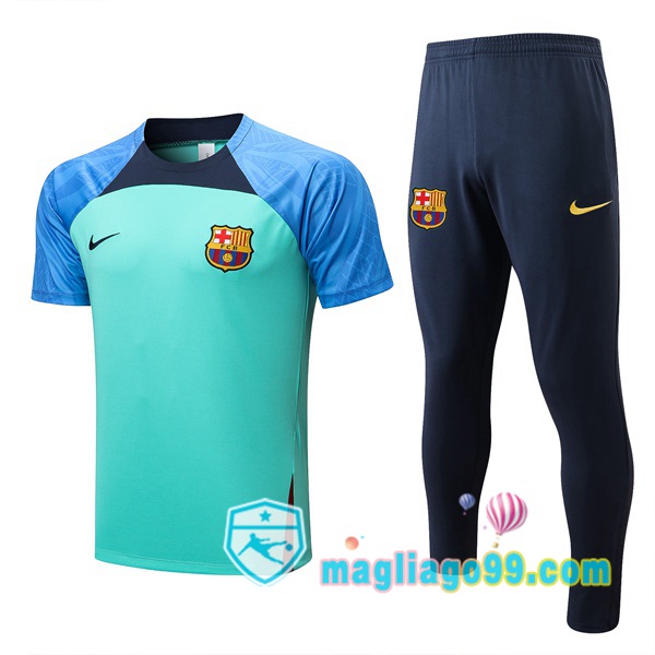 Magliago - Passione Maglie Thai Affidabili Basso Costo Online Shop | Tuta Maglie Allenamento FC Barcellona + Pantaloni Verde 2022/2023