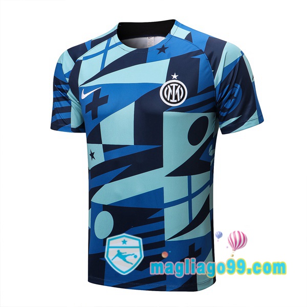 Magliago - Passione Maglie Thai Affidabili Basso Costo Online Shop | Tuta Maglie Allenamento Inter Milan Blu 2022/2023