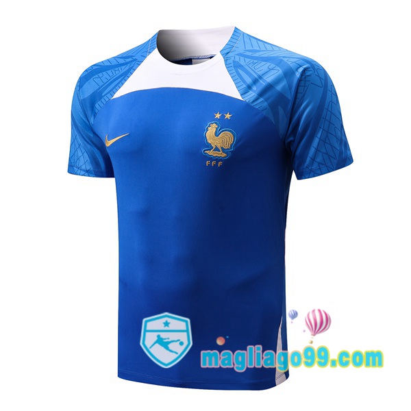 Magliago - Passione Maglie Thai Affidabili Basso Costo Online Shop | Tuta Maglie Allenamento Francia Blu 2022/2023