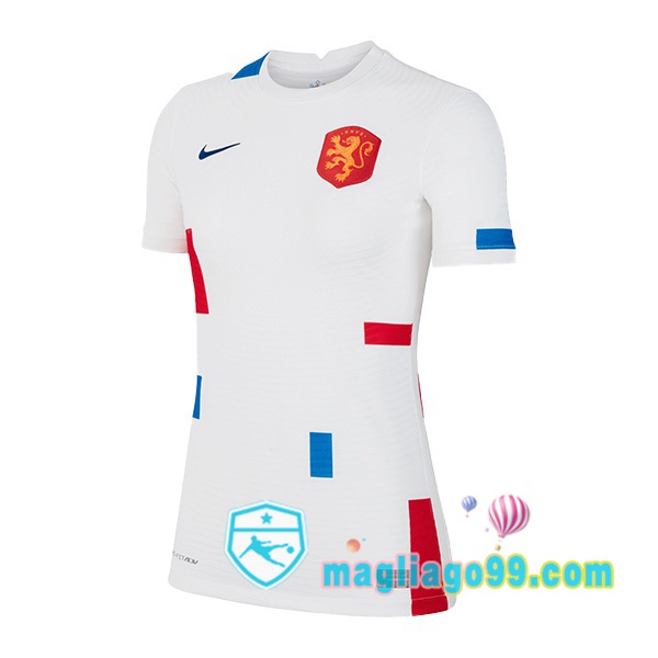 Magliago - Passione Maglie Thai Affidabili Basso Costo Online Shop | Nazionale Maglia Calcio Paesi Bassi Donna Seconda Bianco Europeo Femminile 2022
