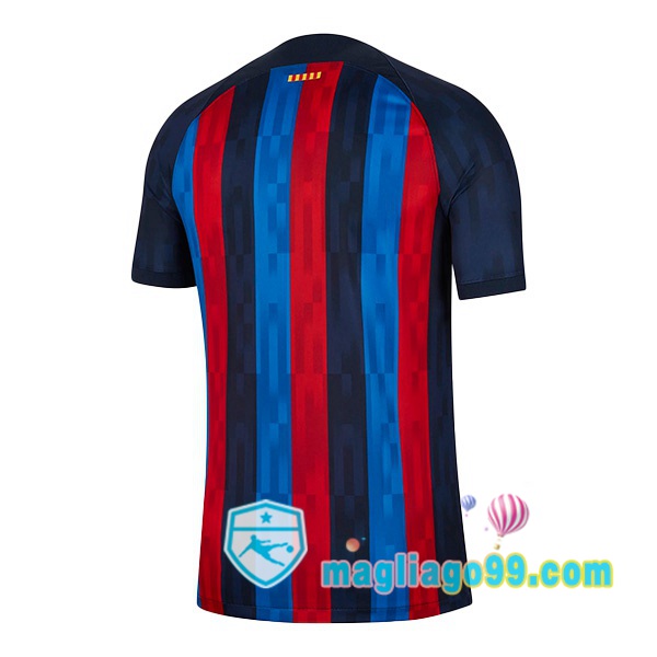 Maglia Calcio FC Barcellona Prima Rosso Blu 2022/2023