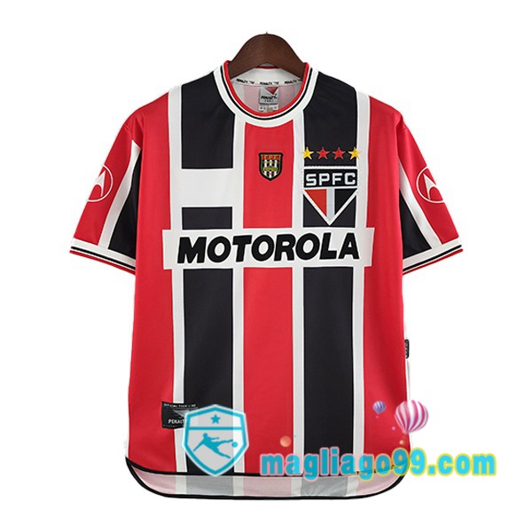 Magliago - Passione Maglie Thai Affidabili Basso Costo Online Shop | Maglia Storica Sao Paulo FC Retro Seconda Rosso 2000