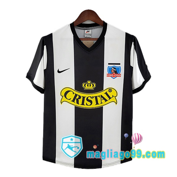 Magliago - Passione Maglie Thai Affidabili Basso Costo Online Shop | Maglia Storica Colo-Colo Retro Terza Nero Bianco 1993