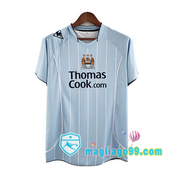Magliago - Passione Maglie Thai Affidabili Basso Costo Online Shop | Maglia Storica Manchester City Retro Prima Blu 2008-2009