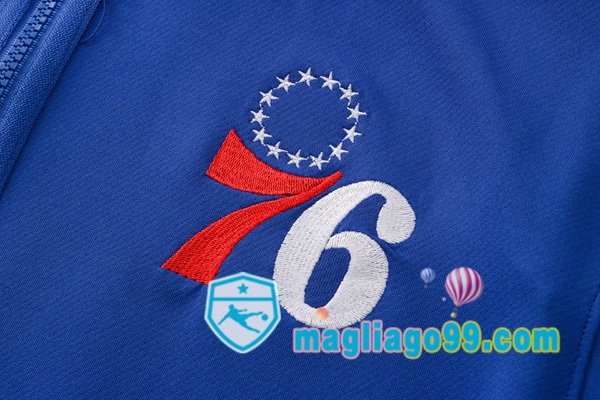 Giacca Con Cappuccio Philadelphia 76ers Blu 2022/2023