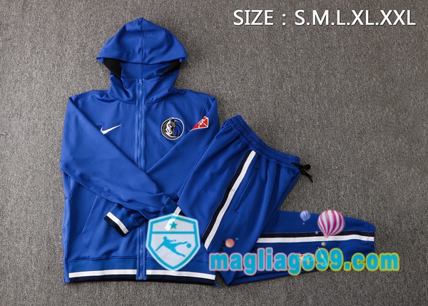 Giacca Con Cappuccio Dallas Mavericks Blu 2022/2023