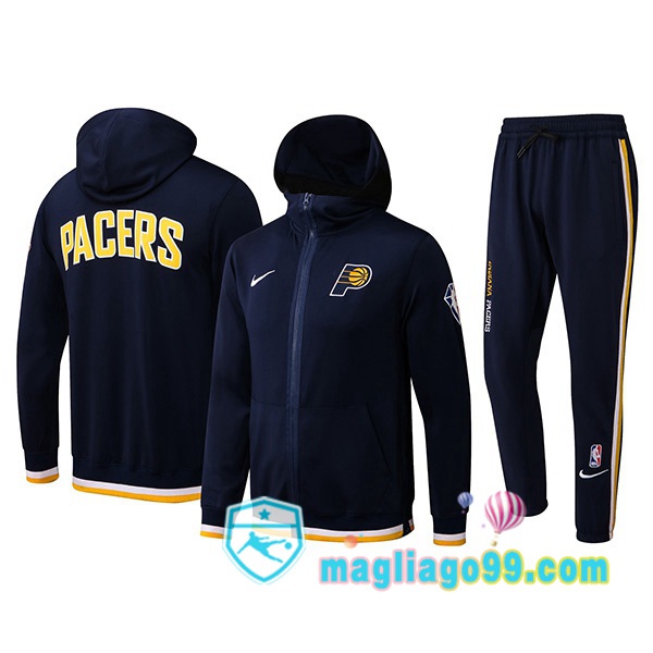 Giacca Con Cappuccio Indiana Pacers Blu Royal 2022/2023