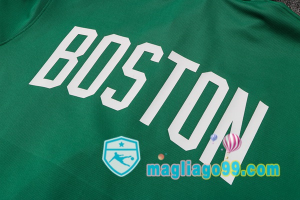 Giacca Con Cappuccio Boston Celtics Verde 2022/2023