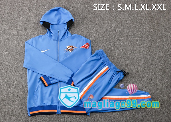 Giacca Con Cappuccio Oklahoma City Thunder Blu 2022/2023