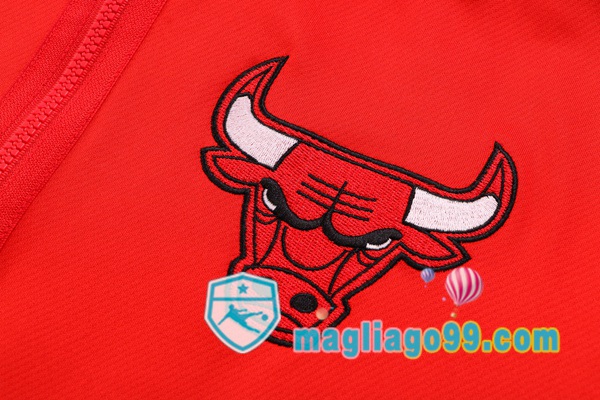 Giacca Con Cappuccio Chicago Bulls Rosso 2022/2023