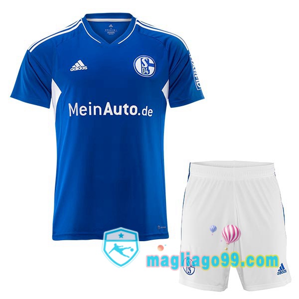 Magliago - Passione Maglie Thai Affidabili Basso Costo Online Shop | Maglia Schalke 04 Bambino Prima Blu 2022/2023
