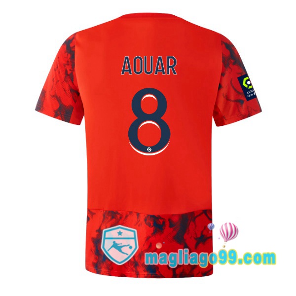 Magliago - Passione Maglie Thai Affidabili Basso Costo Online Shop | Maglia Lyon OL (AOUAR 8) Seconda Rosso 2022/2023