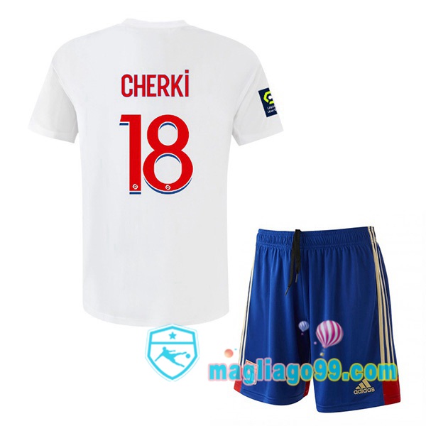 Magliago - Passione Maglie Thai Affidabili Basso Costo Online Shop | Maglia Lyon OL (CHERKI 18) Bambino Prima Bianco 2022/2023