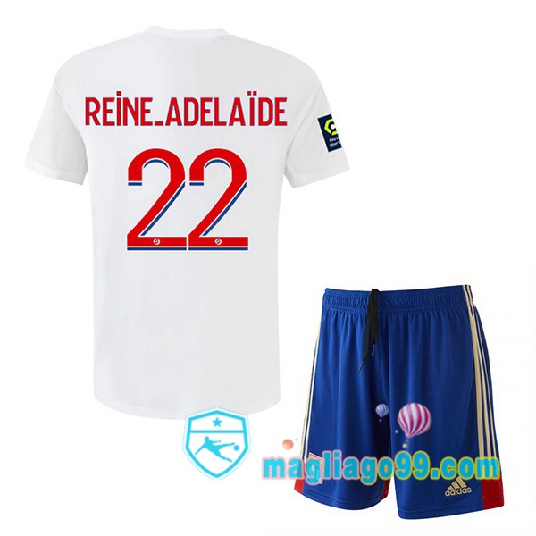 Magliago - Passione Maglie Thai Affidabili Basso Costo Online Shop | Maglia Lyon OL (REINE-ADELAÏDE 22) Bambino Prima Bianco 2022/2023