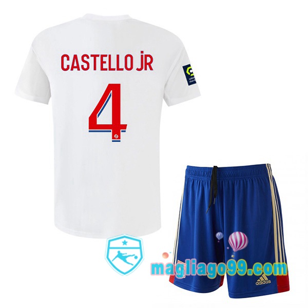 Magliago - Passione Maglie Thai Affidabili Basso Costo Online Shop | Maglia Lyon OL (CASTELLO JR 4) Bambino Prima Bianco 2022/2023