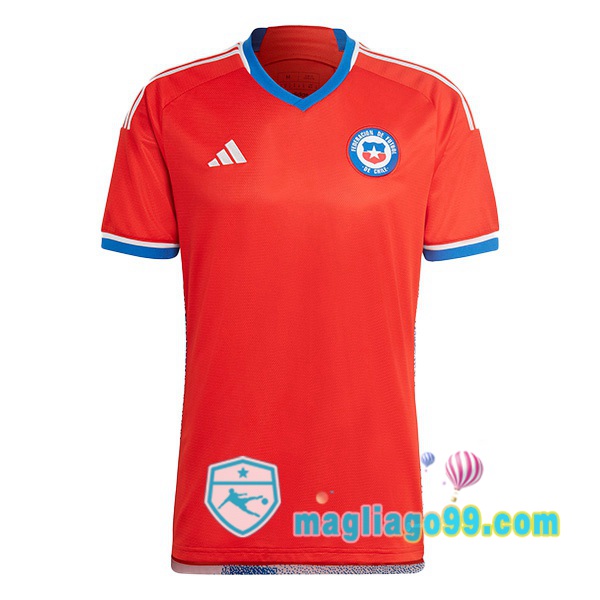 Magliago - Passione Maglie Thai Affidabili Basso Costo Online Shop | Nazionale Maglia Calcio Cile Prima Rosso 2022/2023