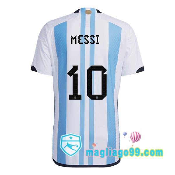 Magliago - Passione Maglie Thai Affidabili Basso Costo Online Shop | Nazionale Maglia Calcio Argentina (MESSI 10) Prima Blu Bianco 2022/2023