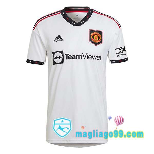 Magliago - Passione Maglie Thai Affidabili Basso Costo Online Shop | Maglia Manchester United Seconda Bianco 2022/2023