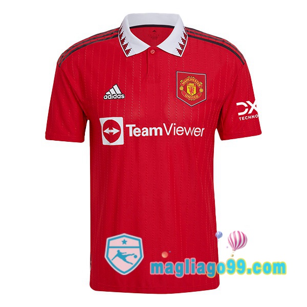 Magliago - Passione Maglie Thai Affidabili Basso Costo Online Shop | Maglia Manchester United Prima Rosso 2022/2023