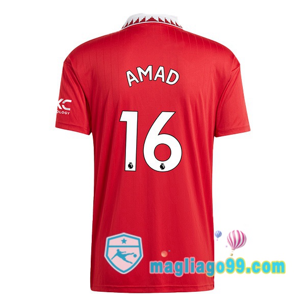 Magliago - Passione Maglie Thai Affidabili Basso Costo Online Shop | Maglia Manchester United (AMAD 16) Prima Rosso 2022/2023
