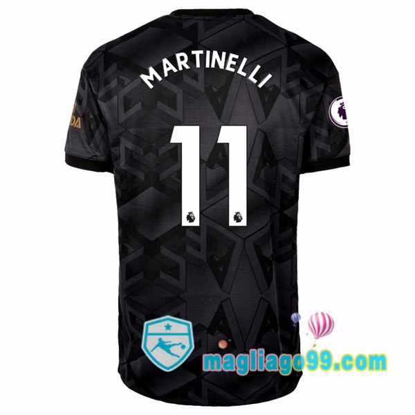 Magliago - Passione Maglie Thai Affidabili Basso Costo Online Shop | Maglia Arsenal (MARTINELLI 11) Seconda Nero 2022/2023
