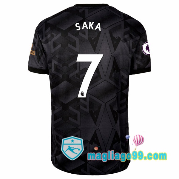 Magliago - Passione Maglie Thai Affidabili Basso Costo Online Shop | Maglia Arsenal (SAKA 7) Seconda Nero 2022/2023