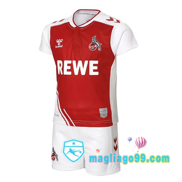Magliago - Passione Maglie Thai Affidabili Basso Costo Online Shop | Maglia FC Koln Bambino Prima Rosso Bianco 2022/2023