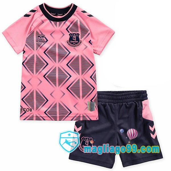Magliago - Passione Maglie Thai Affidabili Basso Costo Online Shop | Maglia Everton Bambino Seconda Rosa 2022/2023