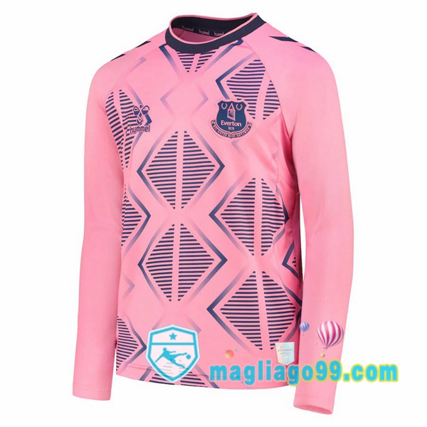 Magliago - Passione Maglie Thai Affidabili Basso Costo Online Shop | Maglia Everton Seconda Maniche Lunghe Rosa 2022/2023