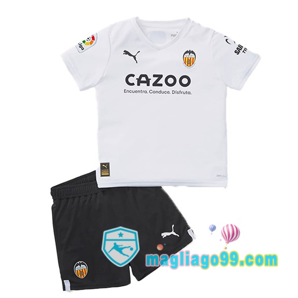 Magliago - Passione Maglie Thai Affidabili Basso Costo Online Shop | Maglia Valencia CF Bambino Prima Bianco 2022/2023