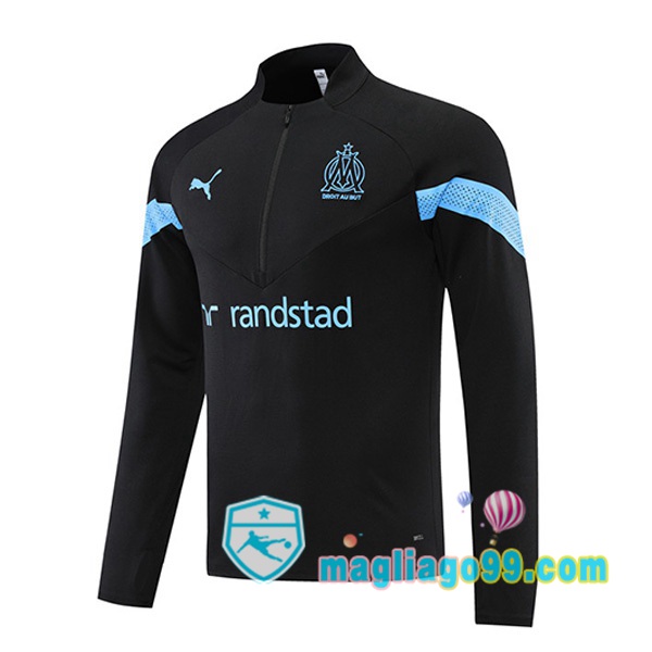Magliago - Passione Maglie Thai Affidabili Basso Costo Online Shop | Felpe Allenamento Marsiglia OM Nero 2022/2023