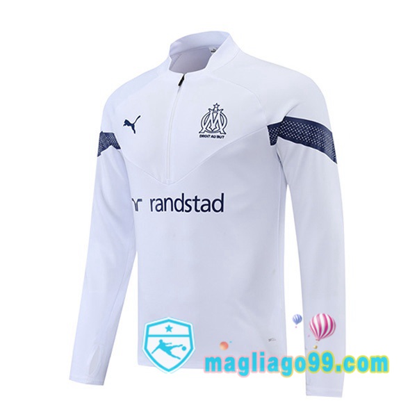 Magliago - Passione Maglie Thai Affidabili Basso Costo Online Shop | Felpe Allenamento Marsiglia OM Bianco 2022/2023