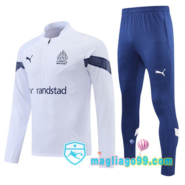 Magliago - Passione Maglie Thai Affidabili Basso Costo Online Shop | Tuta da Allenamento Marsiglia OM Bianco 2022/2023