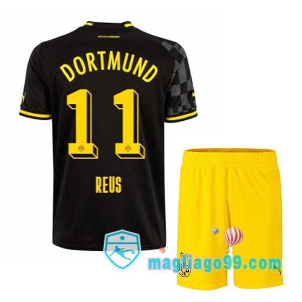 Magliago - Passione Maglie Thai Affidabili Basso Costo Online Shop | Maglia Dortmund BVB (Reus 11) Bambino Seconda Nero 2022/2023
