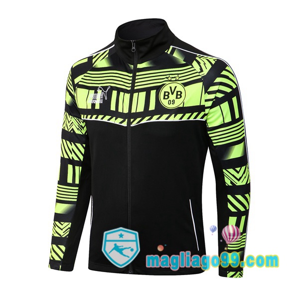 Magliago - Passione Maglie Thai Affidabili Basso Costo Online Shop | Giacca Da Allenamento Dortmund BVB Nero Verde 2022/2023