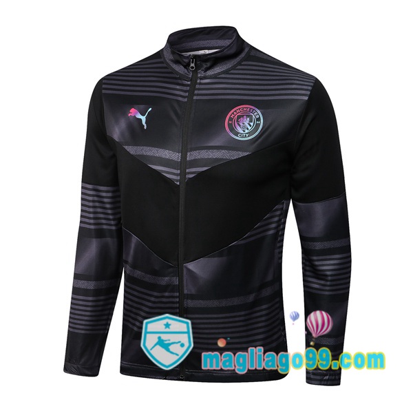 Magliago - Passione Maglie Thai Affidabili Basso Costo Online Shop | Giacca Da Allenamento Manchester City Nero 2022/2023