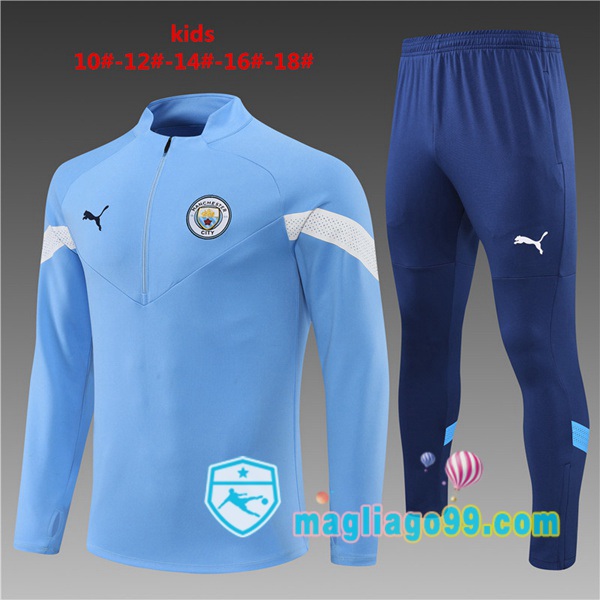 Magliago - Passione Maglie Thai Affidabili Basso Costo Online Shop | Tuta da Allenamento Manchester City Bambino Blu 2022/2023