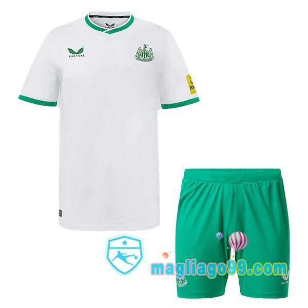 Magliago - Passione Maglie Thai Affidabili Basso Costo Online Shop | Maglia Newcastle United Bambino Terza Bianco 2022/2023