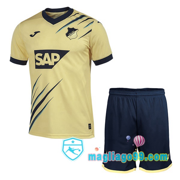 Magliago - Passione Maglie Thai Affidabili Basso Costo Online Shop | Maglia TSG Hoffenheim Bambino Seconda Giallo 2022/2023