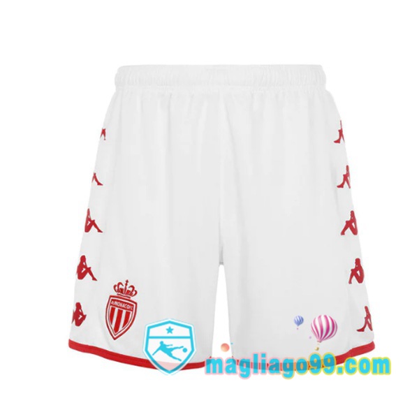 Magliago - Passione Maglie Thai Affidabili Basso Costo Online Shop | Pantalonici Da Calcio AS Monaco Prima Rosso Bianco 2022/2023